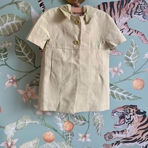 Marni Girls Coat w Adjustable Hood & Short Sleeves